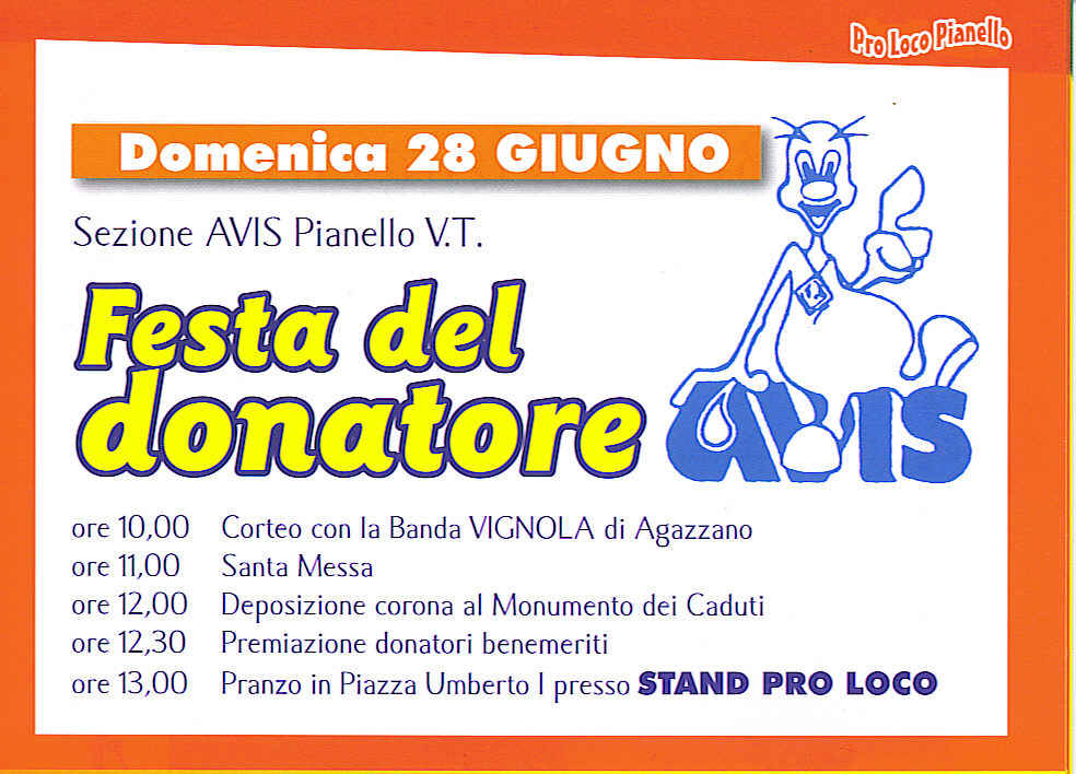 Festa del Donatore - Pianello V.T. - 28 Giugno 09