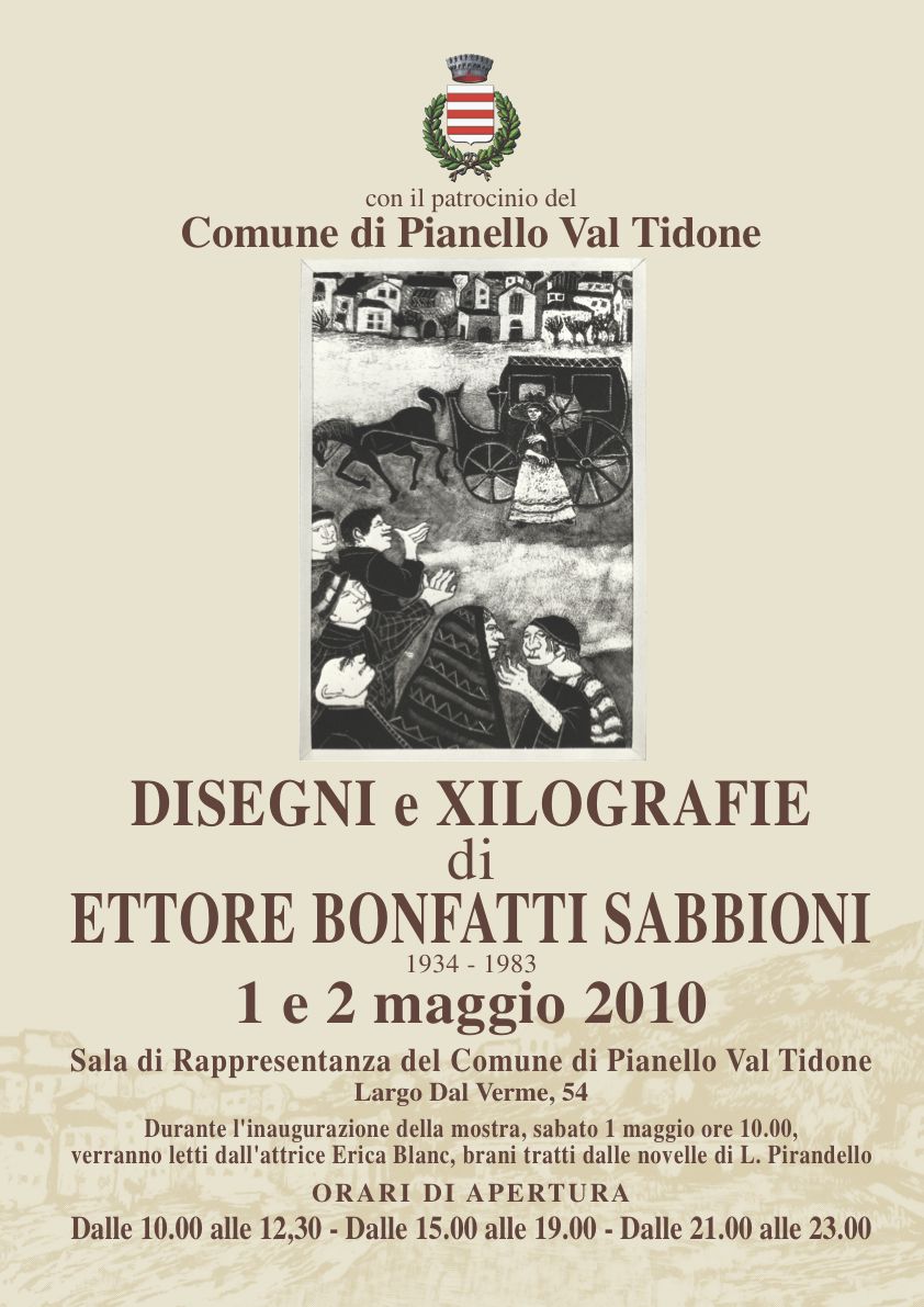 Locandina Mostra Ettore Bonfatti Sabbioni - 2010