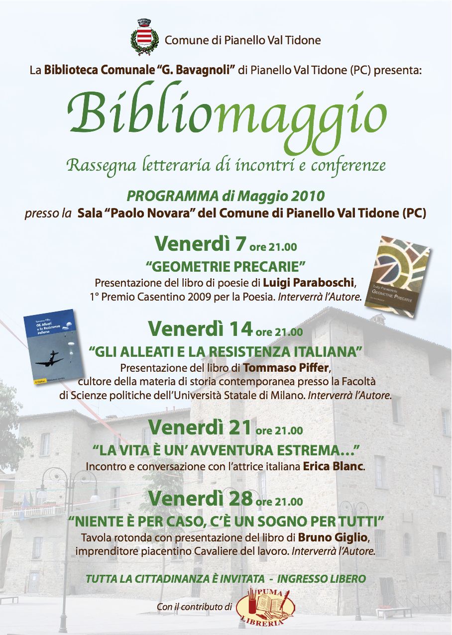Bibliomaggio Pianello Val Tidone 2010