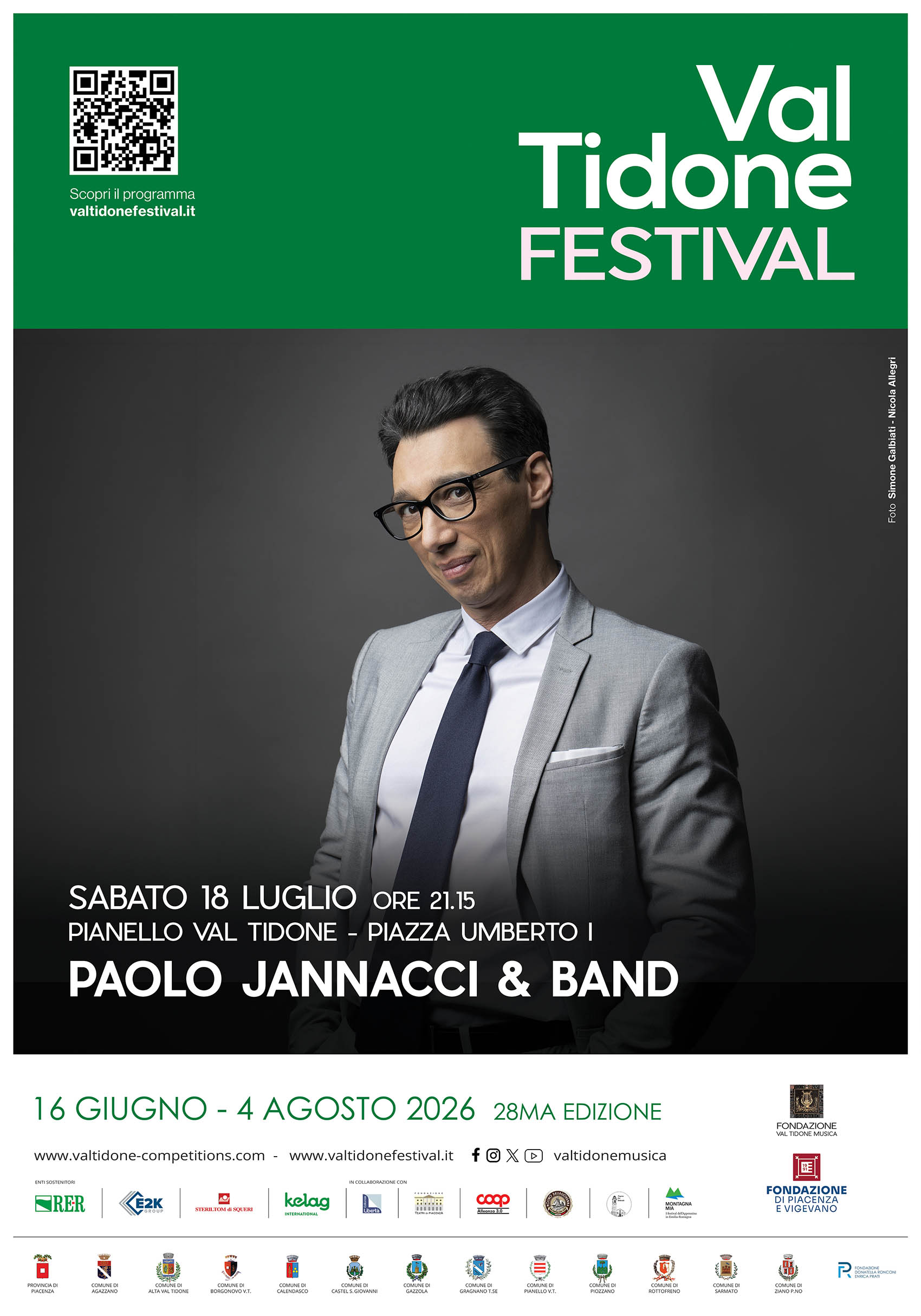 Paolo Jannacci e Band a Pianello Val Tidone - 18 luglio 2026