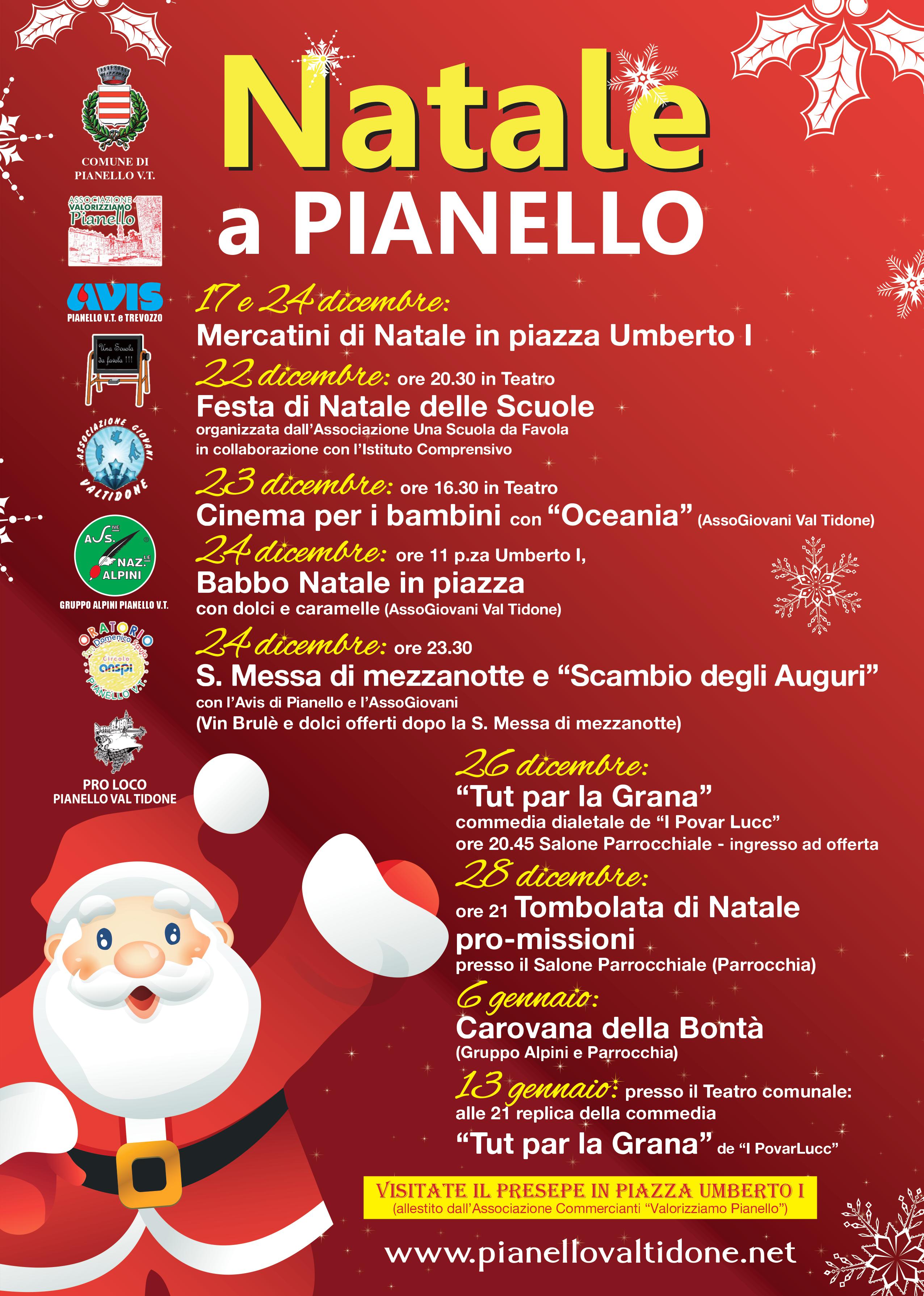 Natale a Pianello, tutti gli eventi di Natale a Pianello Val Tidone del 2017